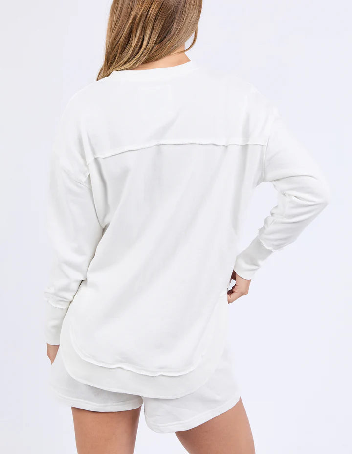 FOXWOOD SIMPLIFIED CONFETTI CREW VINTAGE WHITE