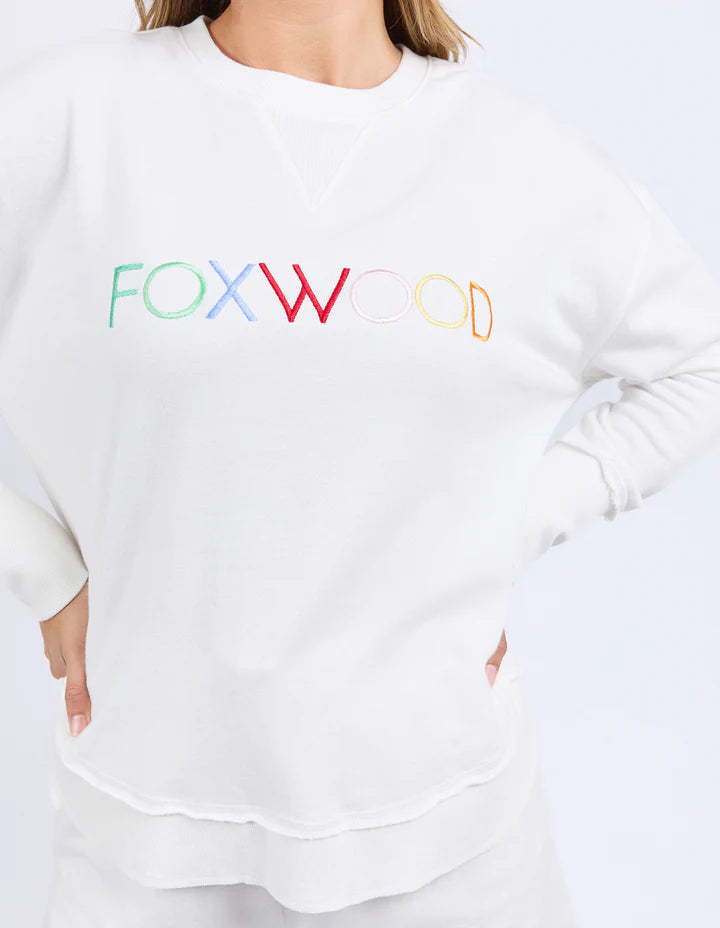 FOXWOOD SIMPLIFIED CONFETTI CREW VINTAGE WHITE