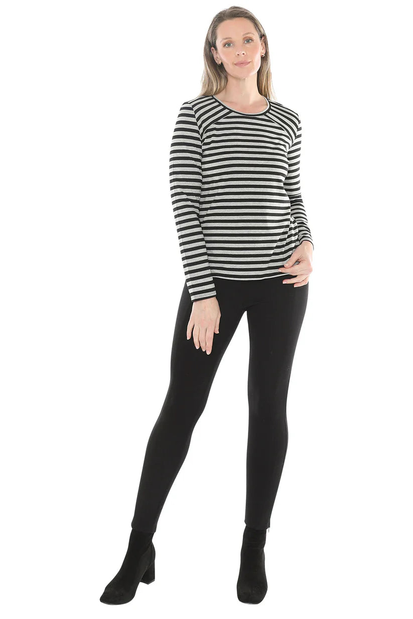 JUMP STRIPE CREW BLACK/GREY