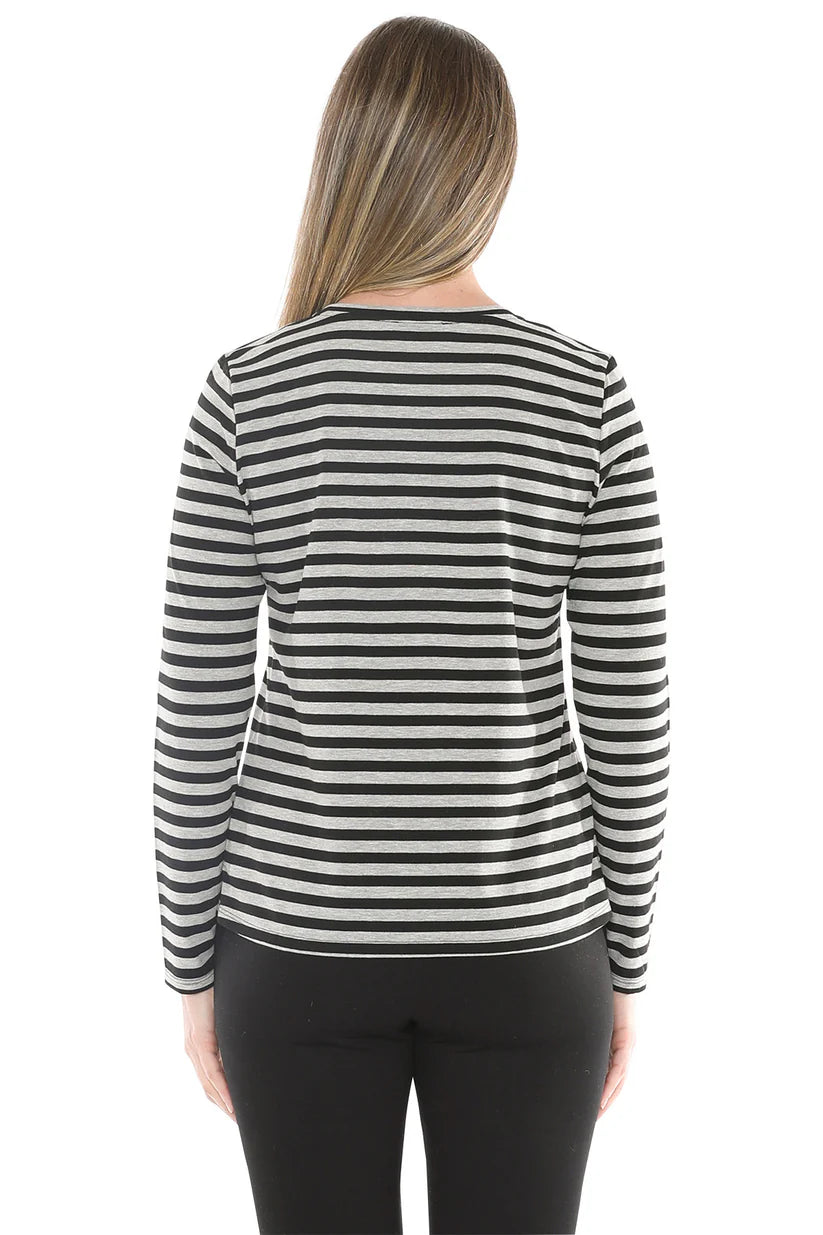 JUMP STRIPE CREW BLACK/GREY