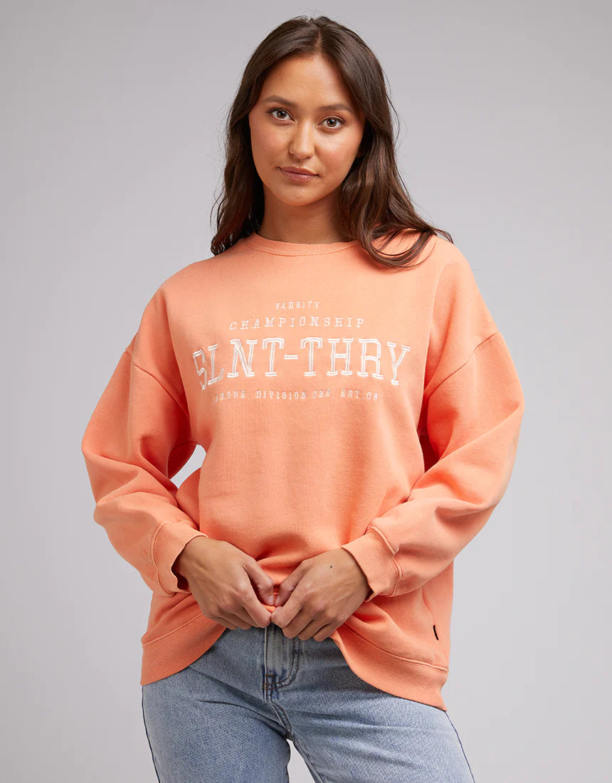 SILENT THEORY VARSITY CREW ORANGE