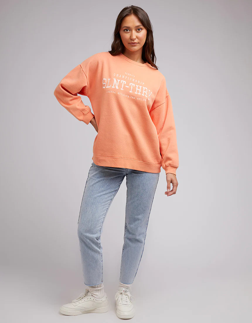 SILENT THEORY VARSITY CREW ORANGE