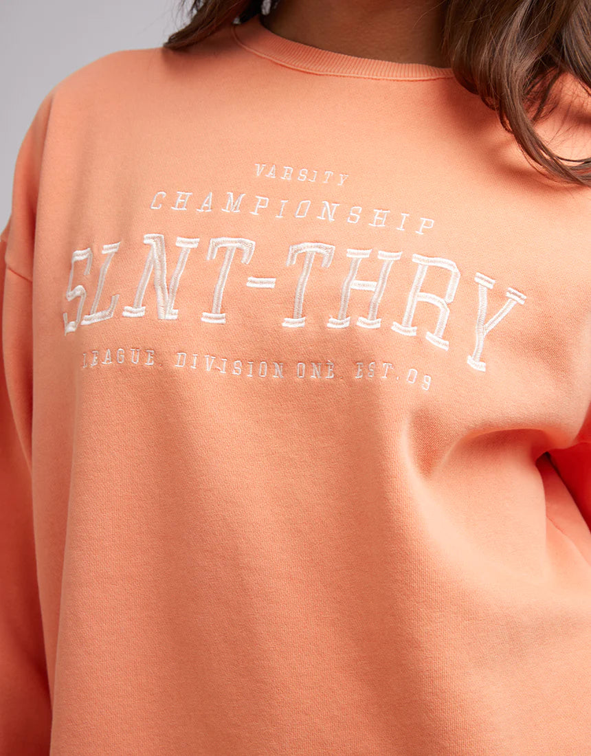 SILENT THEORY VARSITY CREW ORANGE