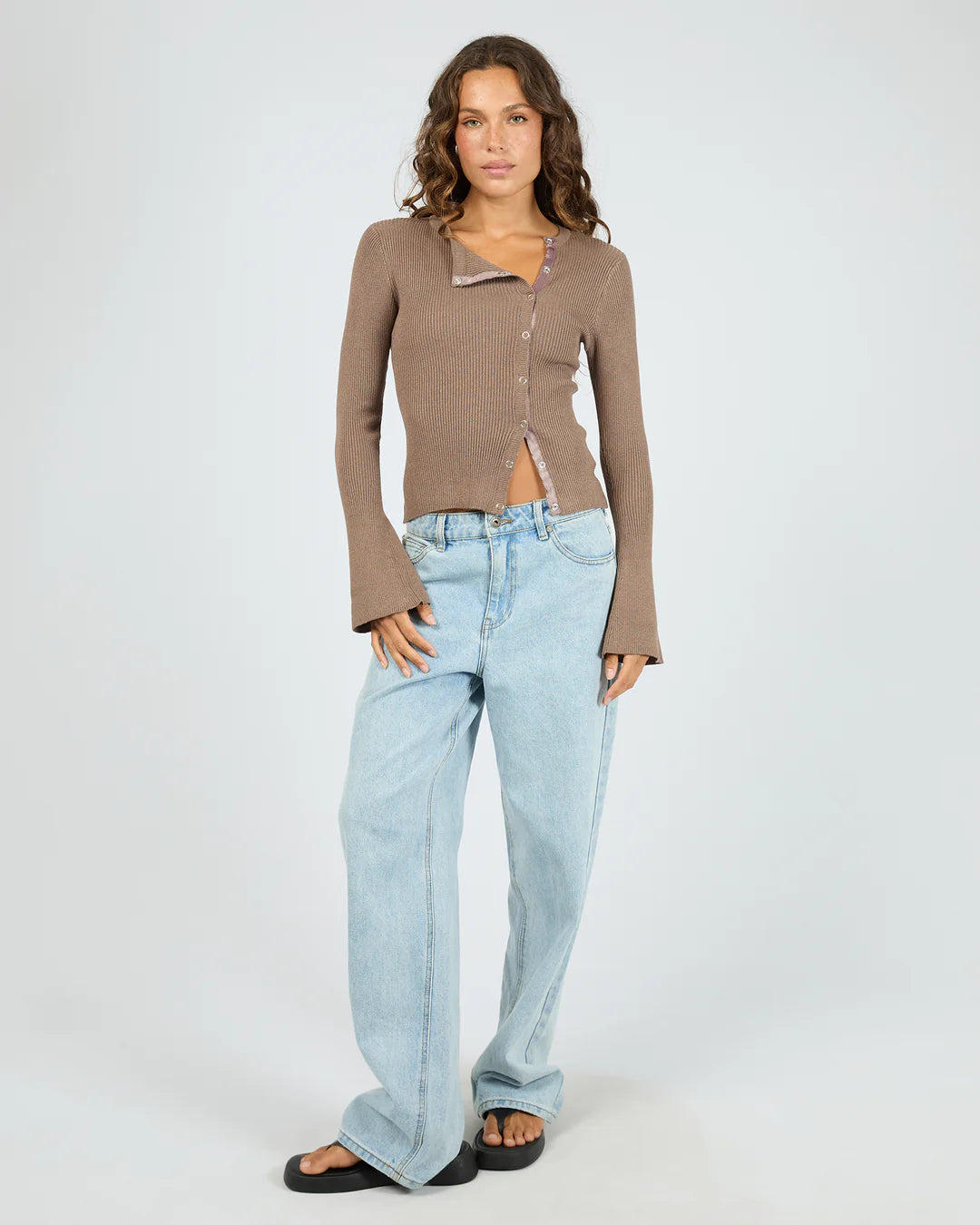 Silent Theory Marleigh Knit Long Sleeve | Brown