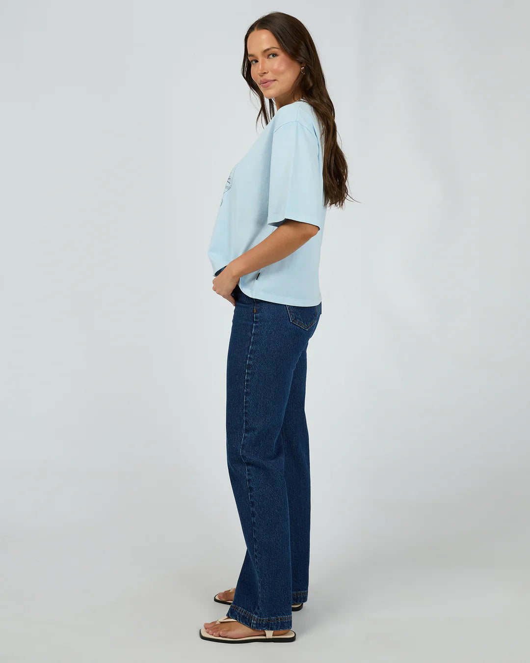 SILENT THEORY ORIGINAL EAGLE TEE LIGHT BLUE