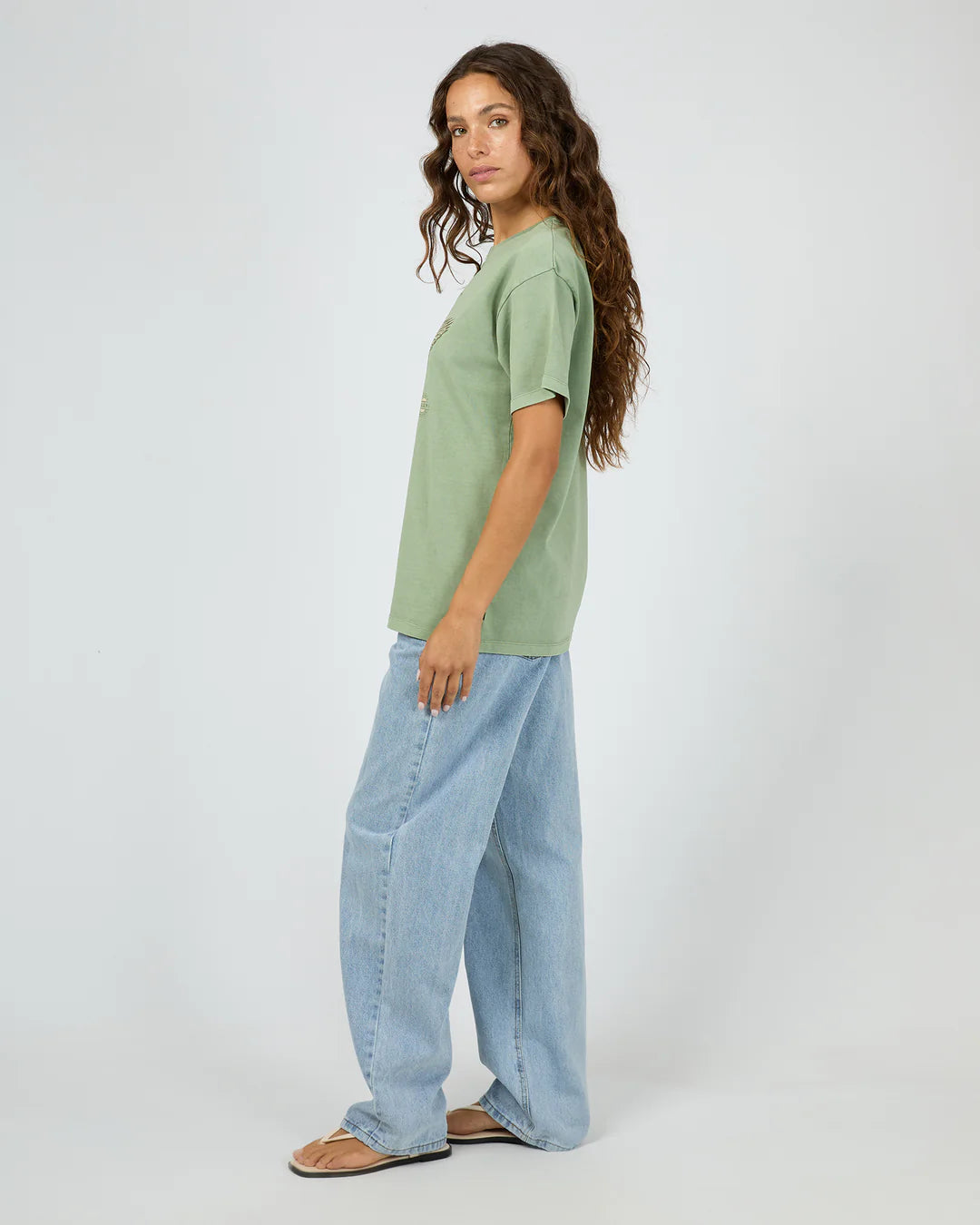 Silent Theory Hand Drawn Tee Green