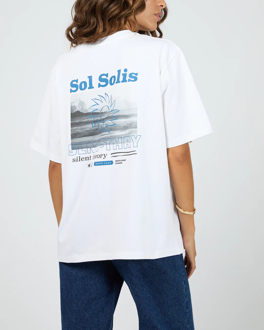 Silent Theory Sol Solis Tee White