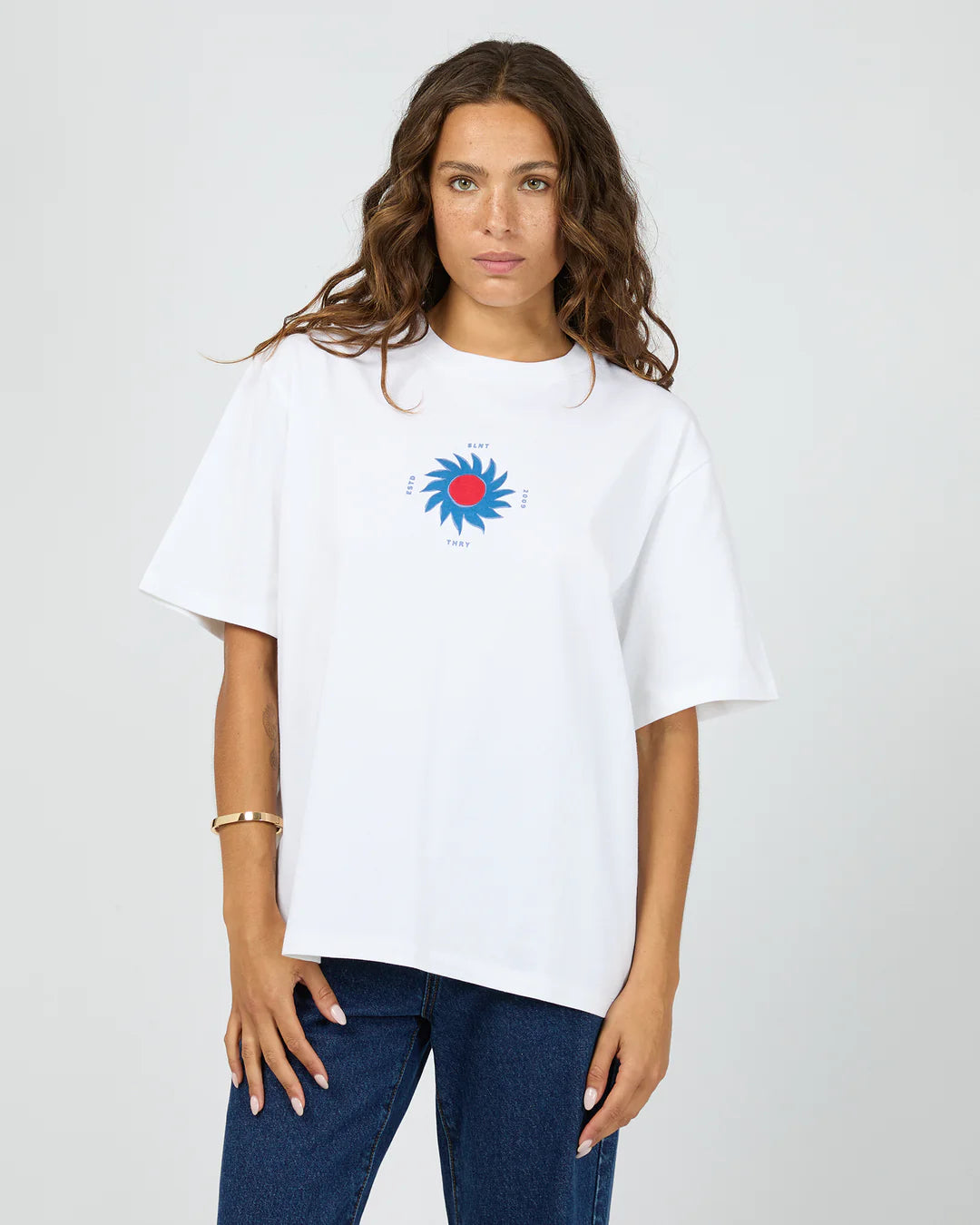Silent Theory Sol Solis Tee White