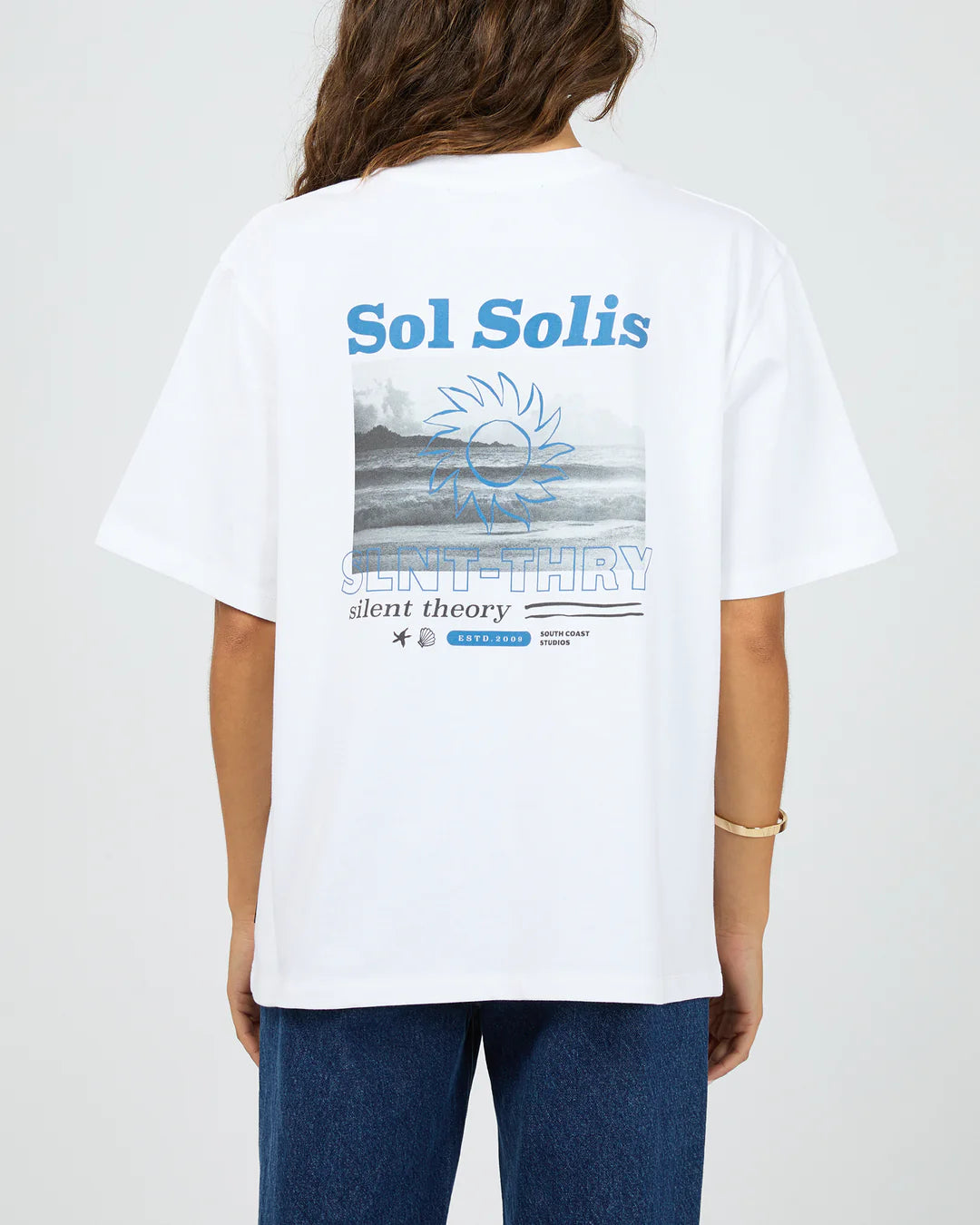 Silent Theory Sol Solis Tee White