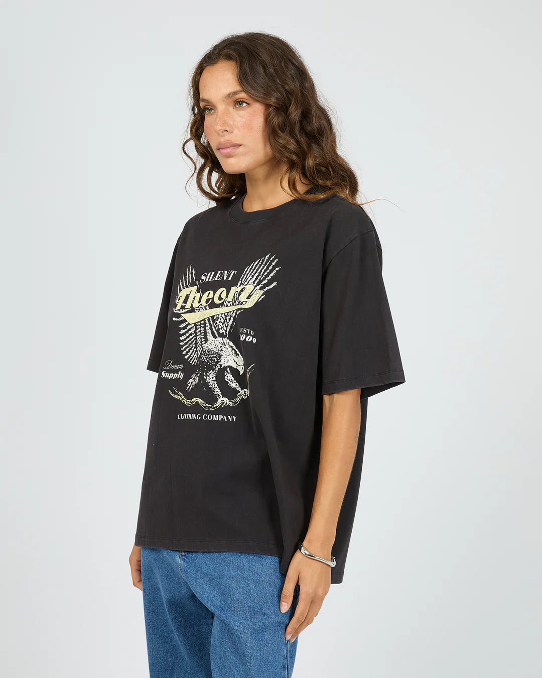 Silent Theory Dystopia Tee | Washed Black
