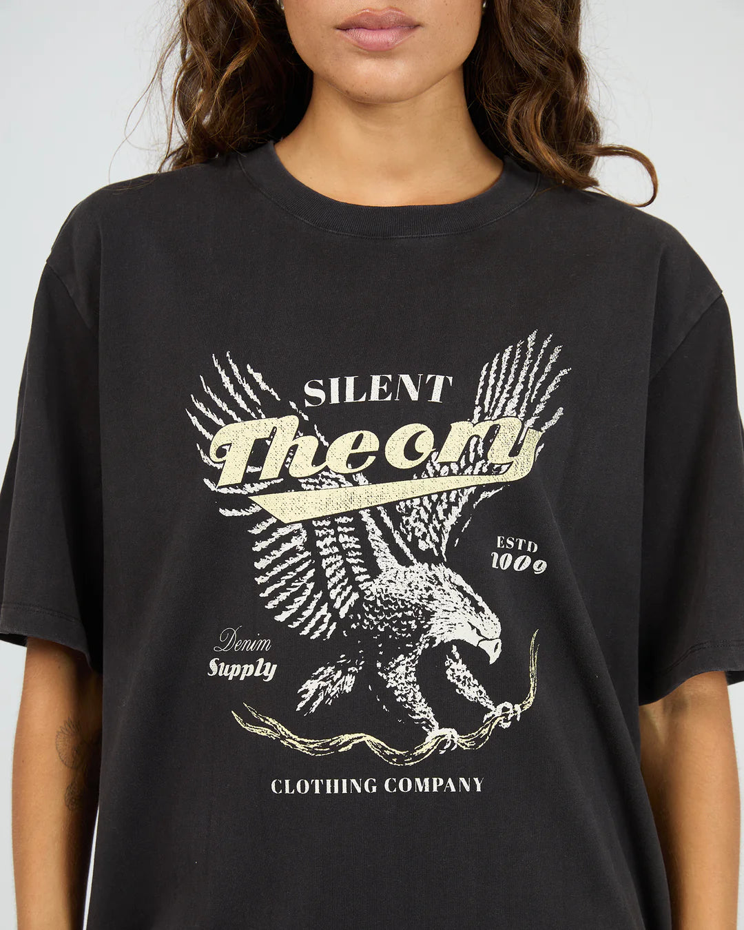 Silent Theory Dystopia Tee | Washed Black