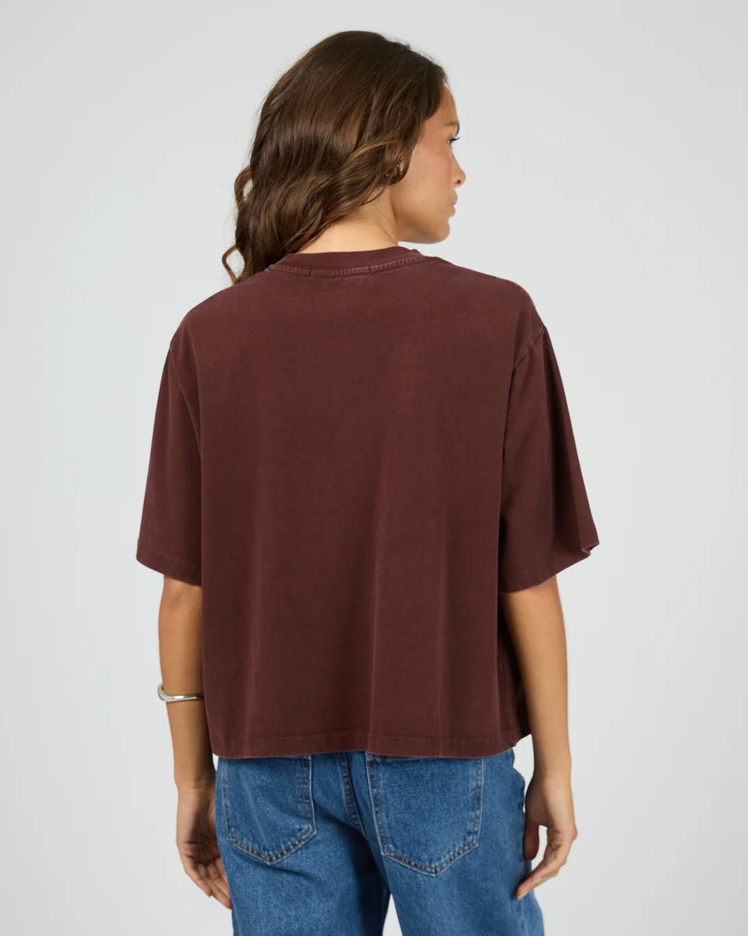 Silent Theory In Time Relax Tee | Cherry