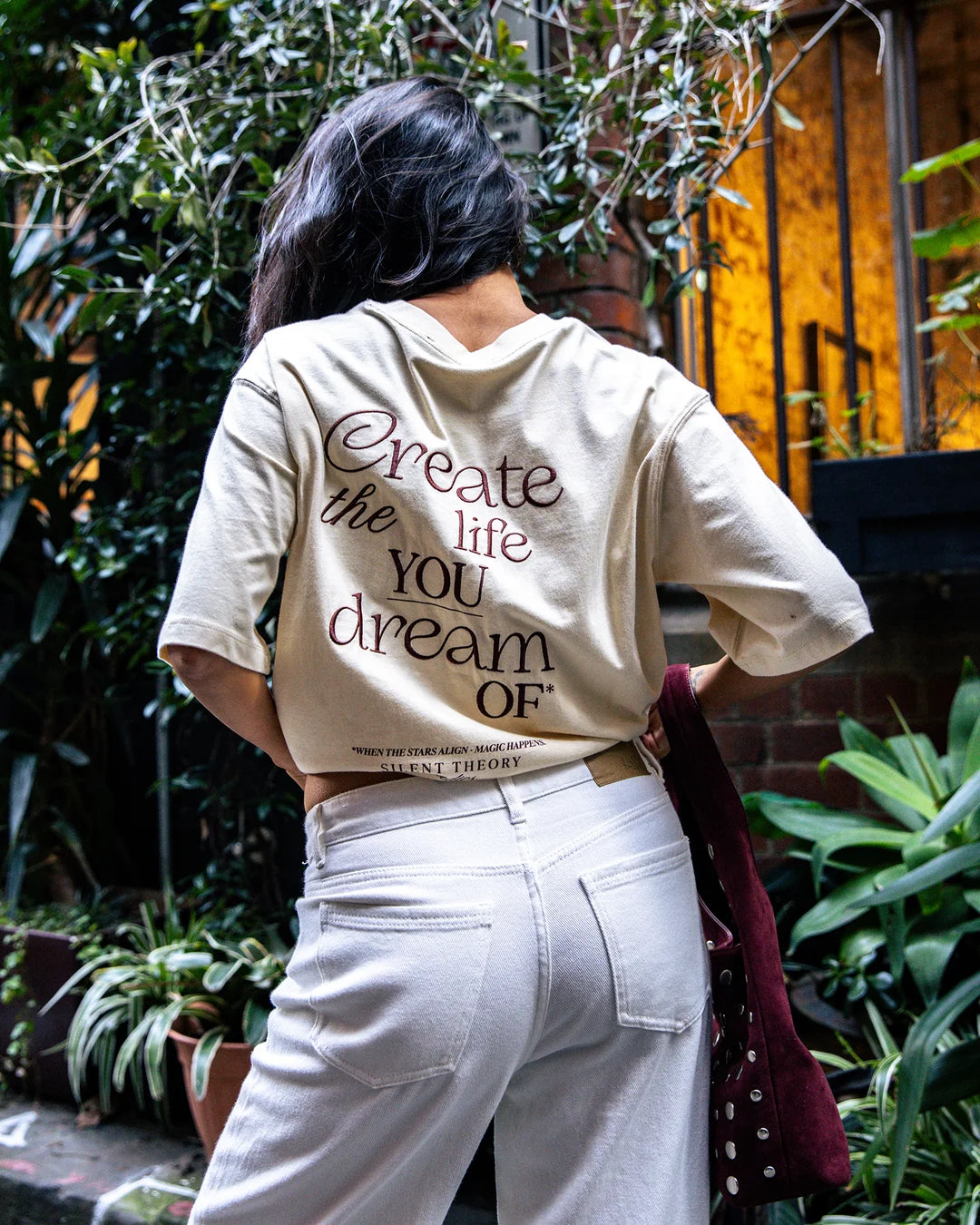 Silent Theory Dreams Oversized Tee | Butter