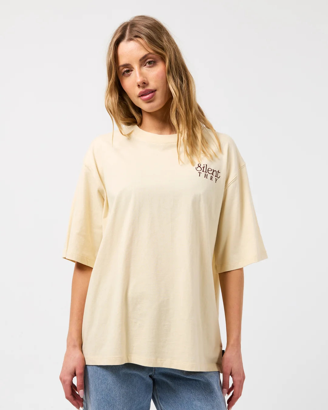 Silent Theory Dreams Oversized Tee | Butter