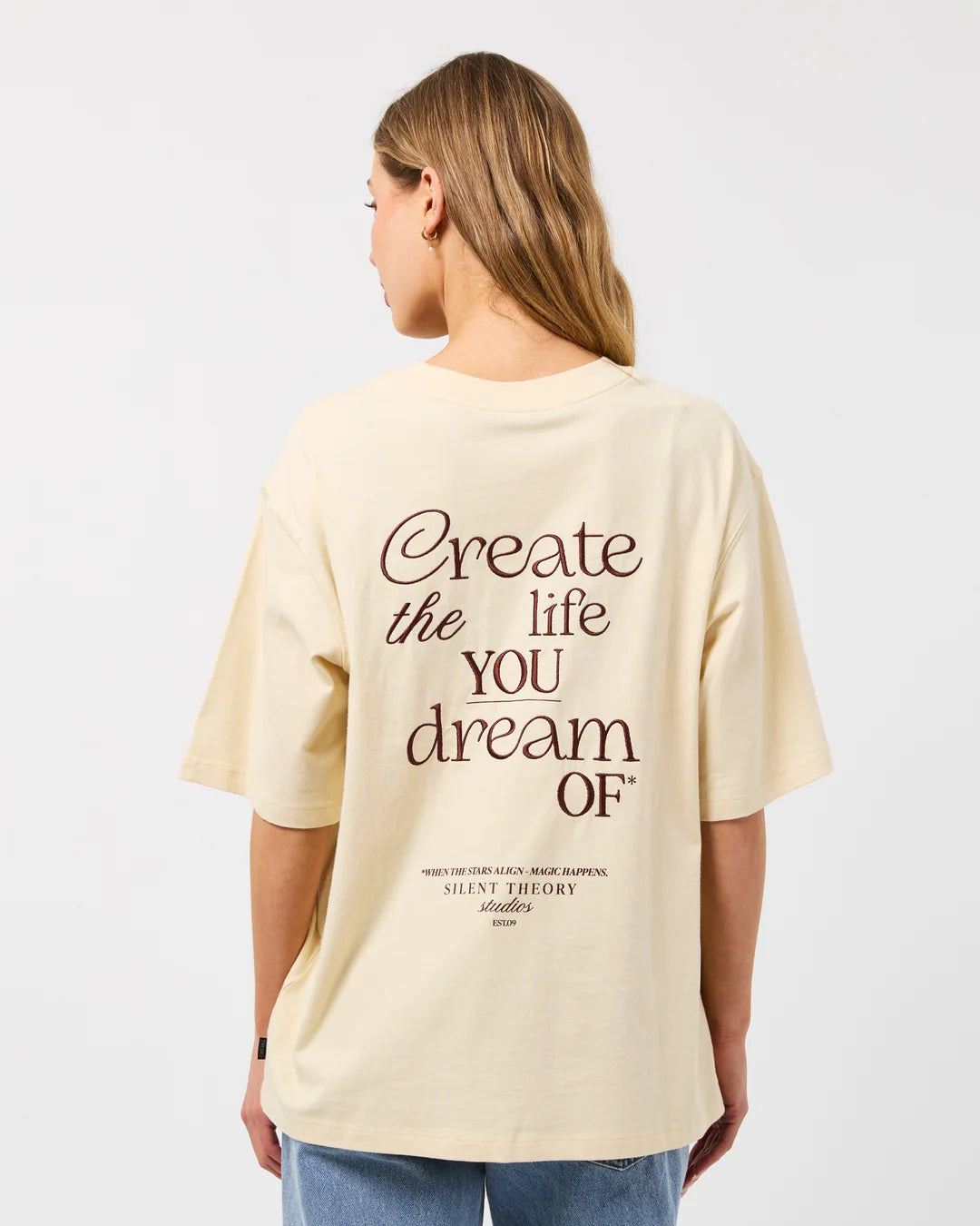 Silent Theory Dreams Oversized Tee | Butter