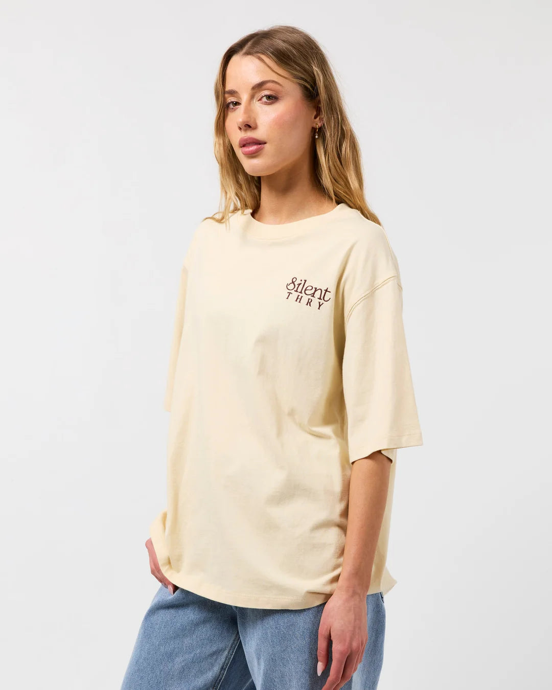 Silent Theory Dreams Oversized Tee | Butter