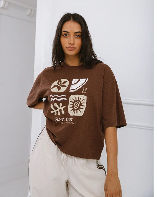 Silent Theory Eternal Relaxed Tee | Brown