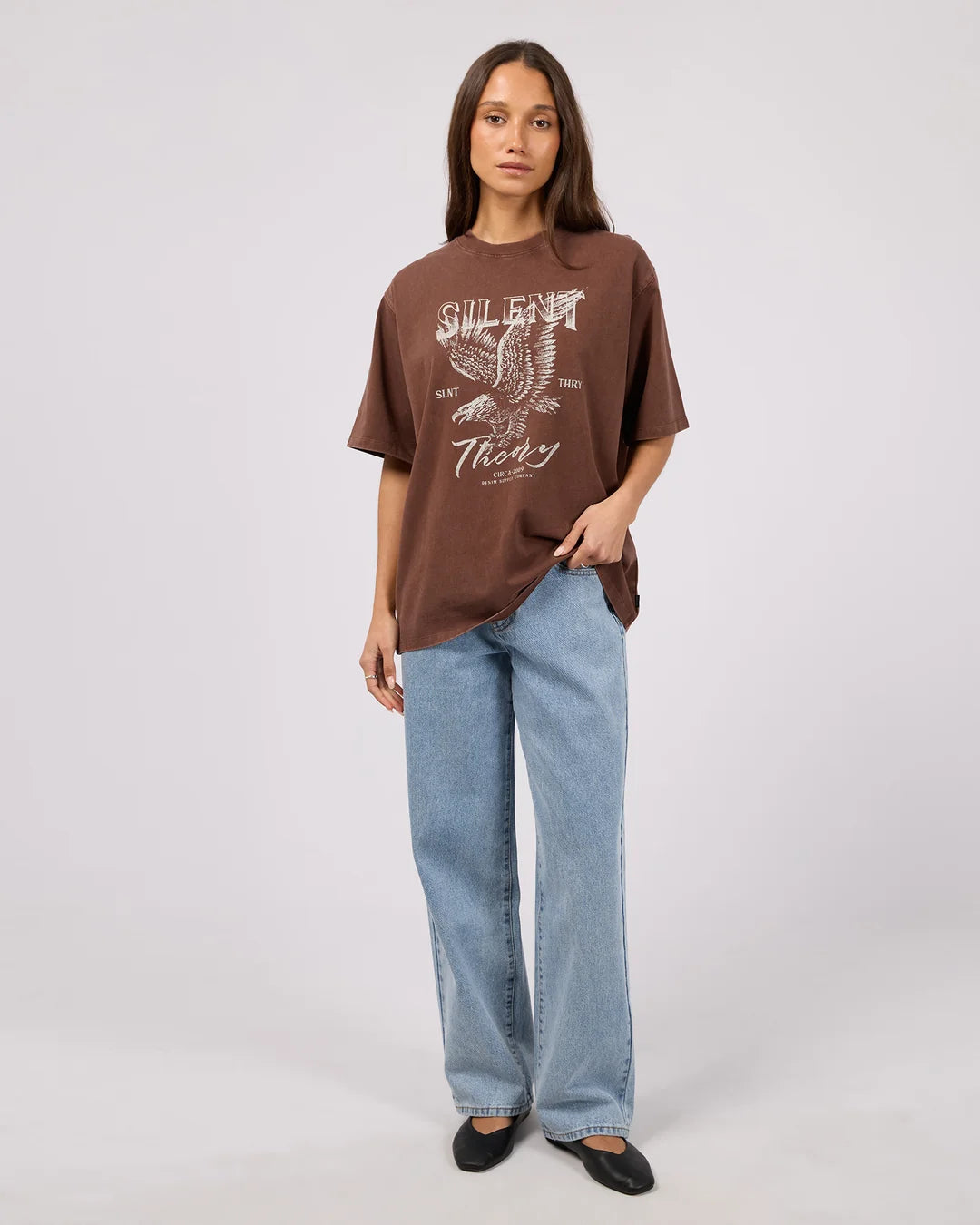 Silent Theory Fundamental Oversized Tee | Brown
