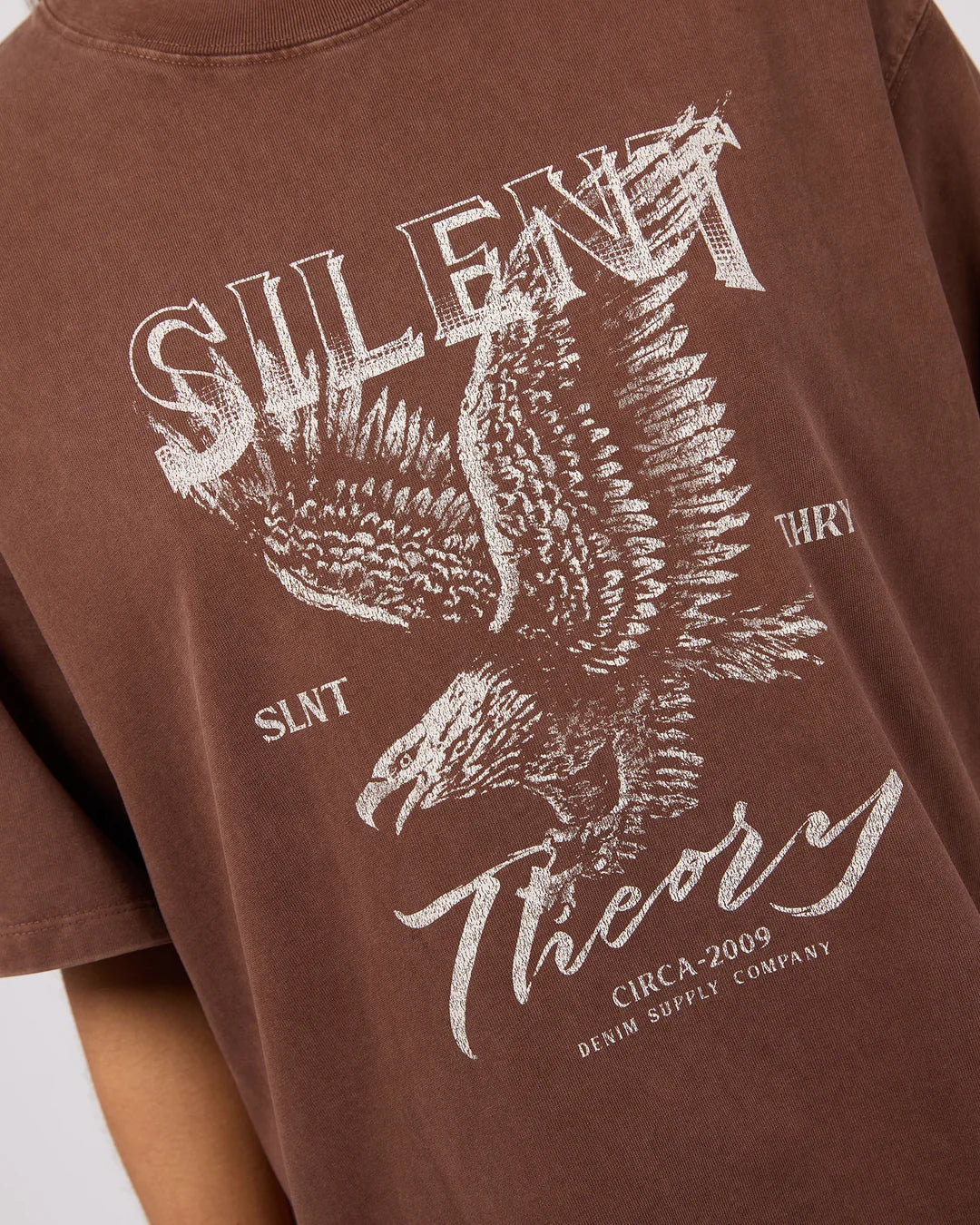 Silent Theory Fundamental Oversized Tee | Brown