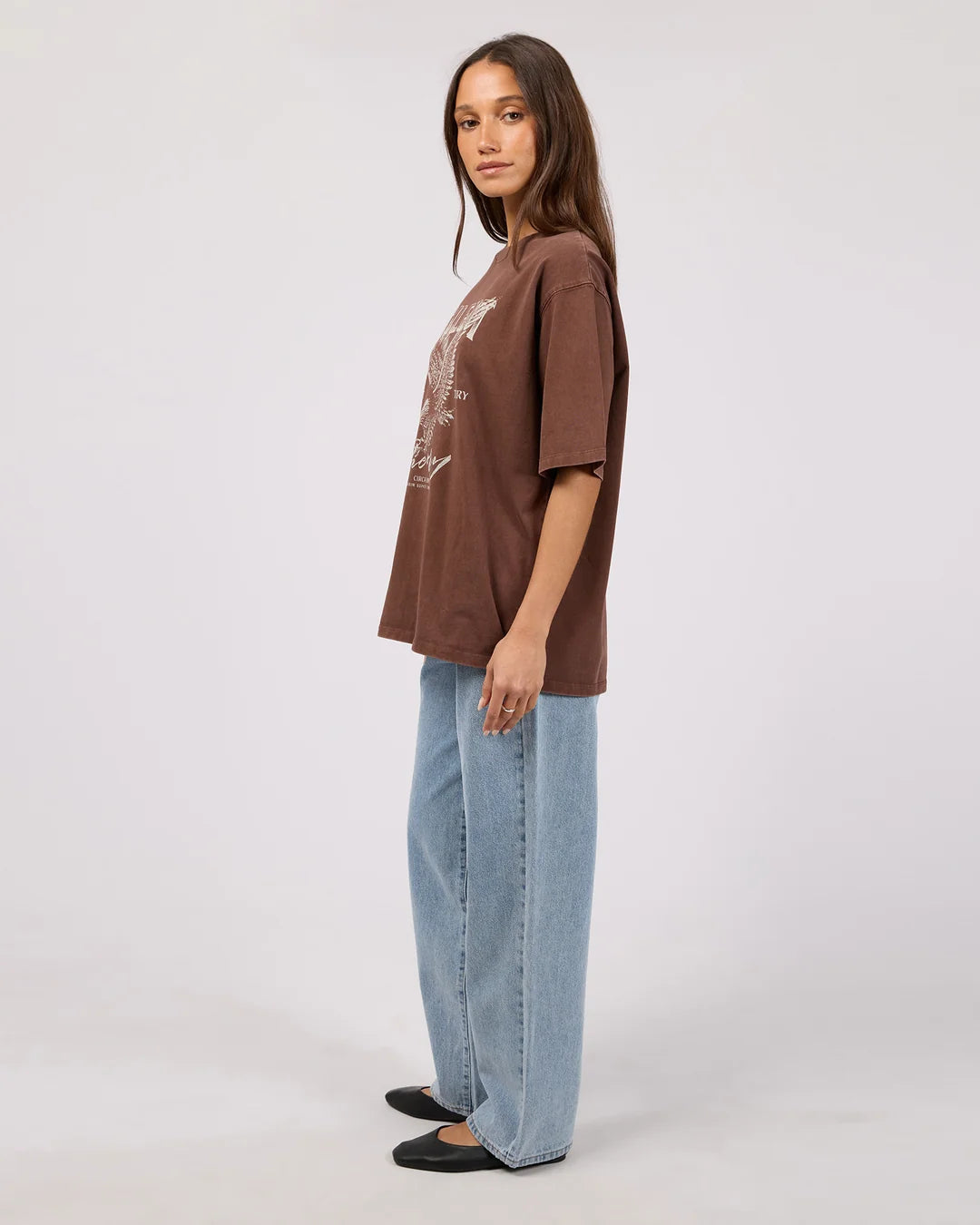 Silent Theory Fundamental Oversized Tee | Brown