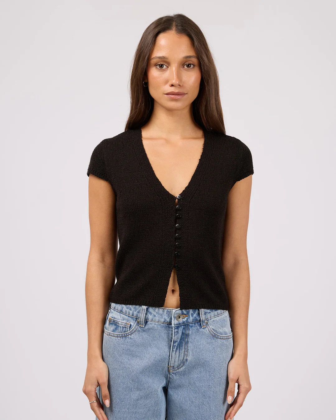 Silent Theory Callie Knit Top | Black