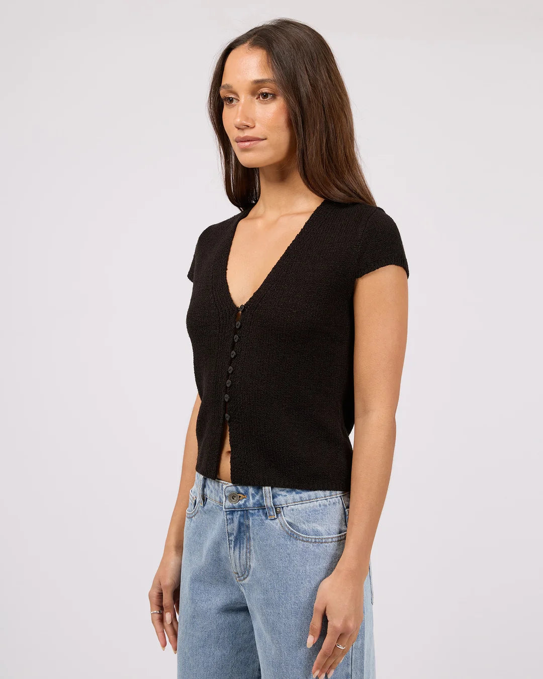 Silent Theory Callie Knit Top | Black