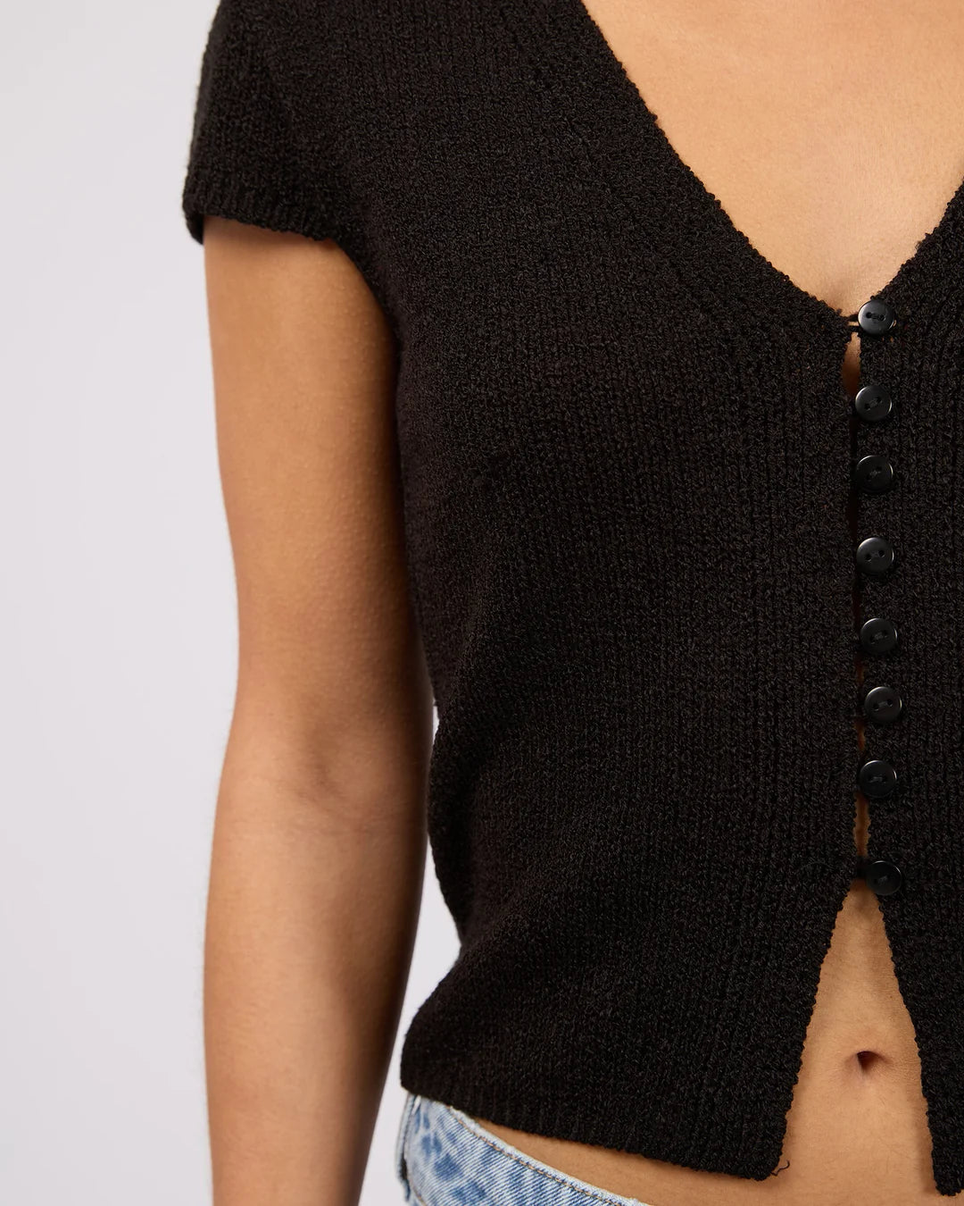 Silent Theory Callie Knit Top | Black