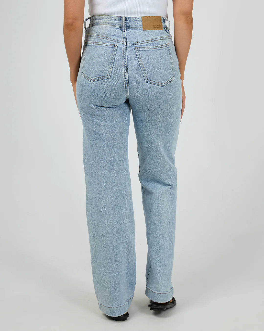 SILENT THEORY HUNTER COMFORT WIDE LEG JEAN LIGHT BLUE