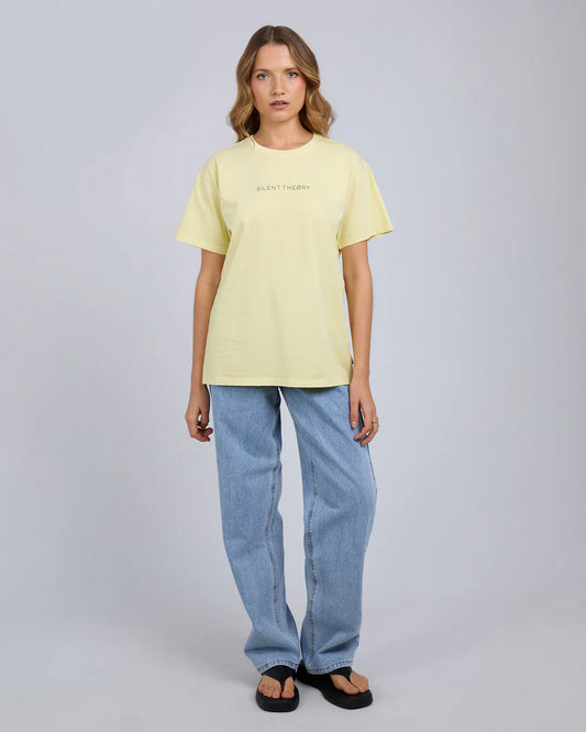 SILENT THEORY LOGO TEE LEMON