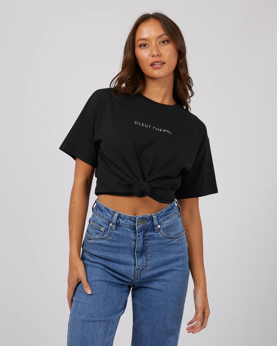 Silent Theory Logo Tee | Washed Black