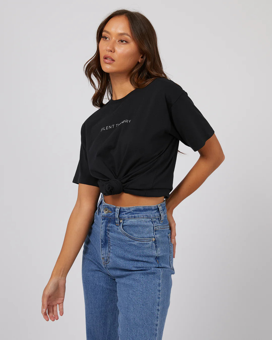 Silent Theory Logo Tee | Washed Black