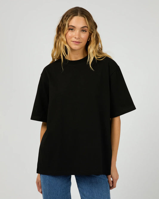 SILENT THEORY CORE OVERSIZED TEE BLACK