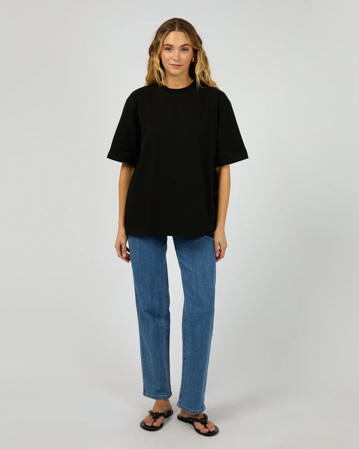 SILENT THEORY CORE OVERSIZED TEE BLACK