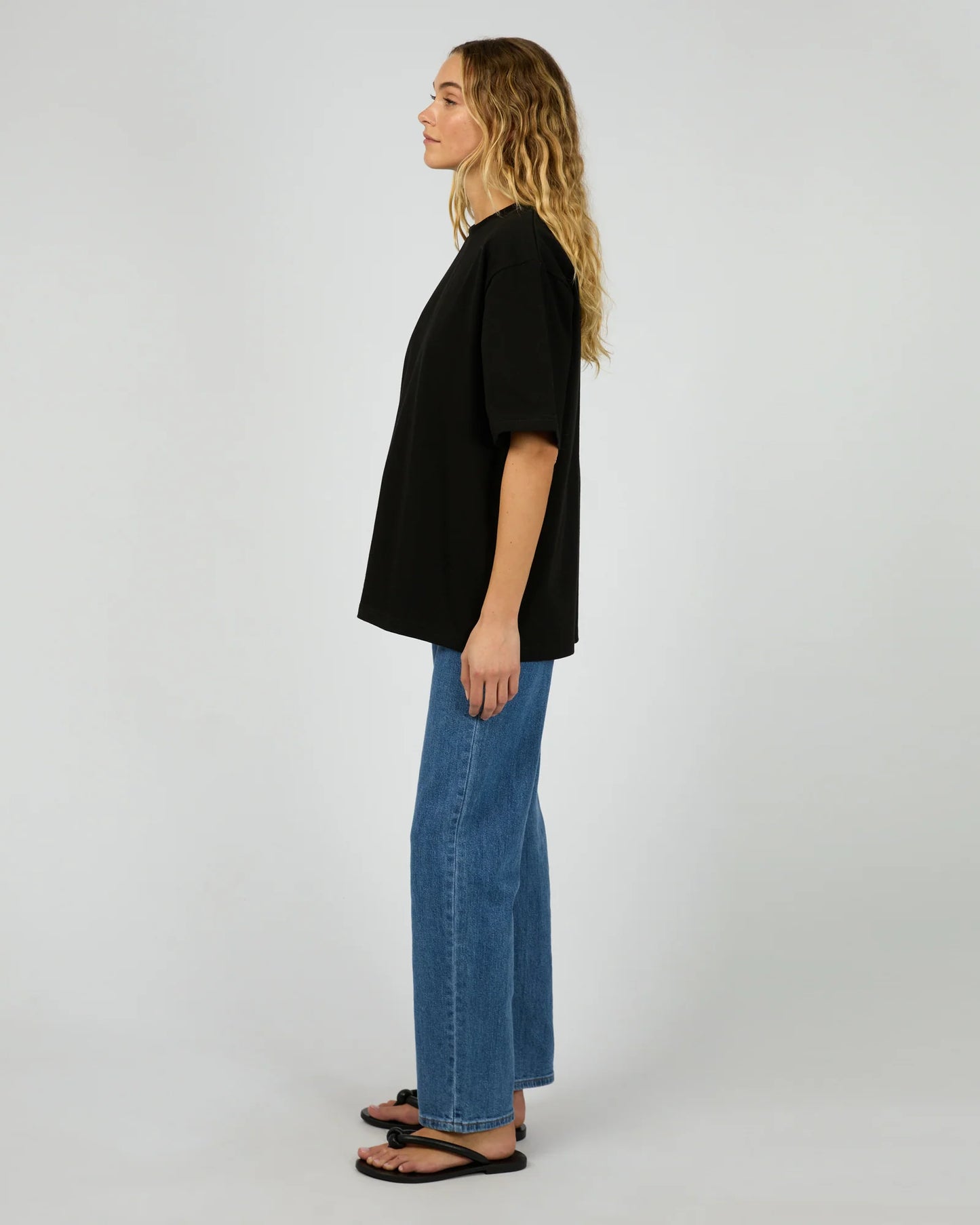 SILENT THEORY CORE OVERSIZED TEE BLACK