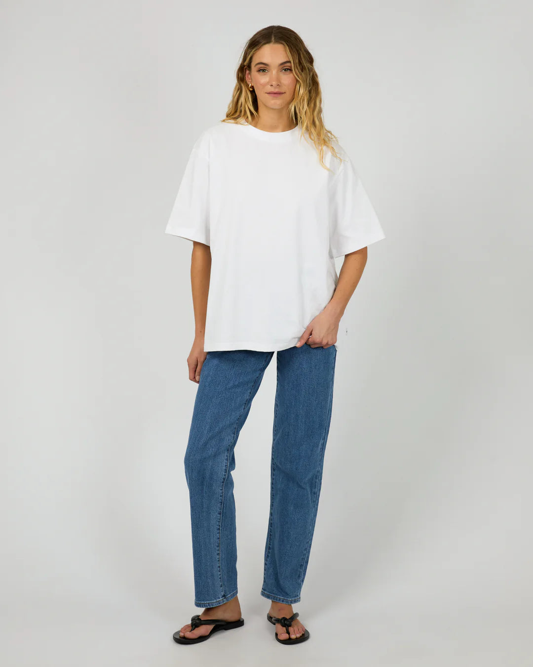 SILENT THEORY CORE OVERSIZED TEE WHITE