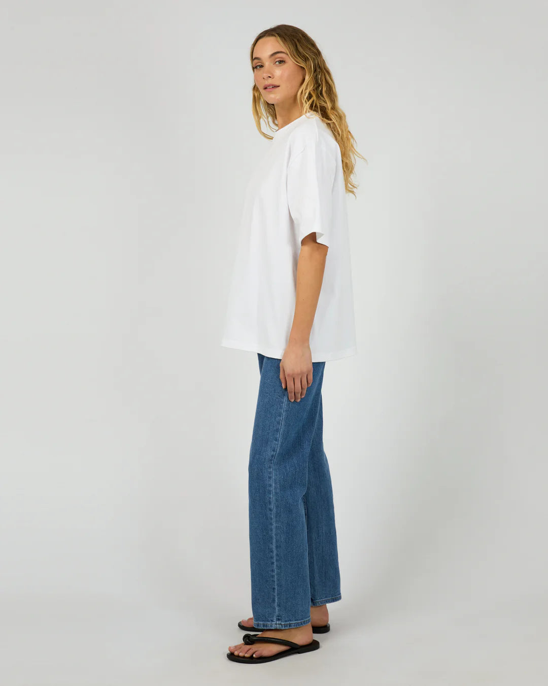 SILENT THEORY CORE OVERSIZED TEE WHITE