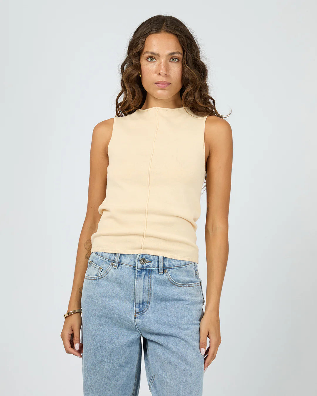 Silent Theory Ellis Tank Top Butter