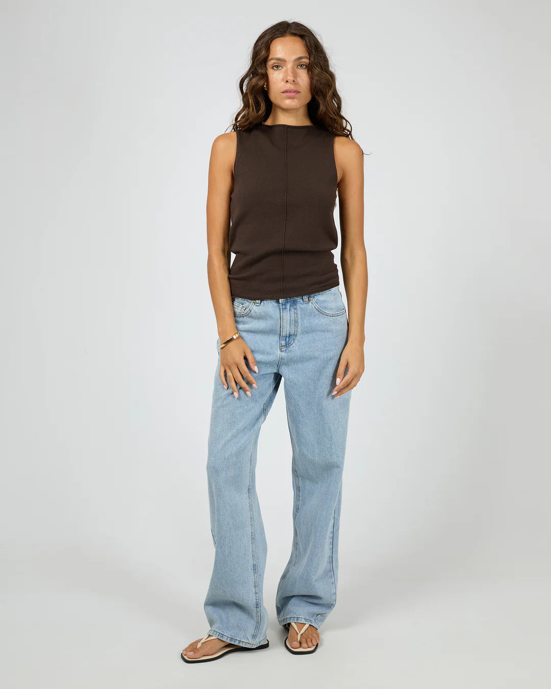 Silent Theory Ellis Tank Top Chocolate