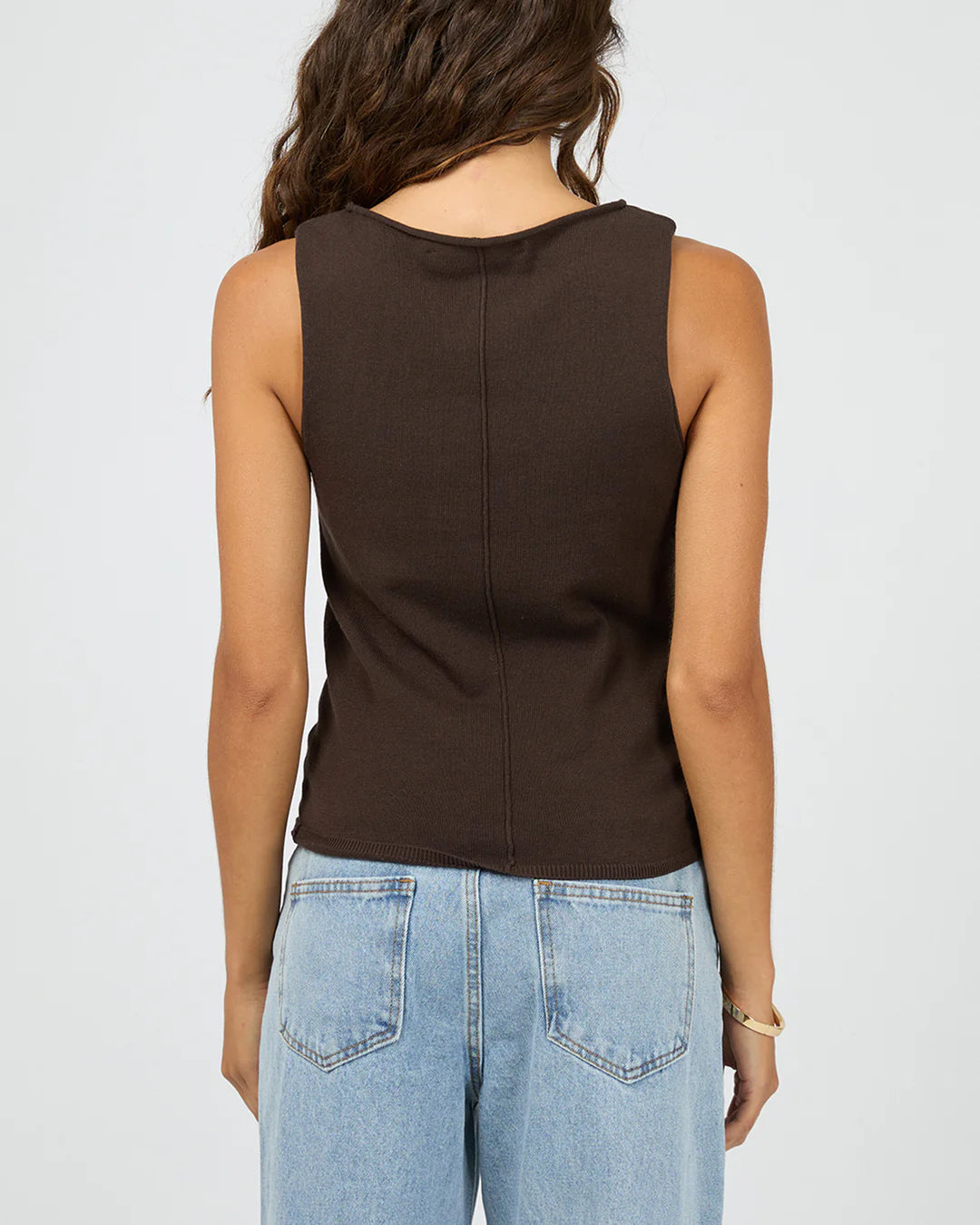 Silent Theory Ellis Tank Top Chocolate