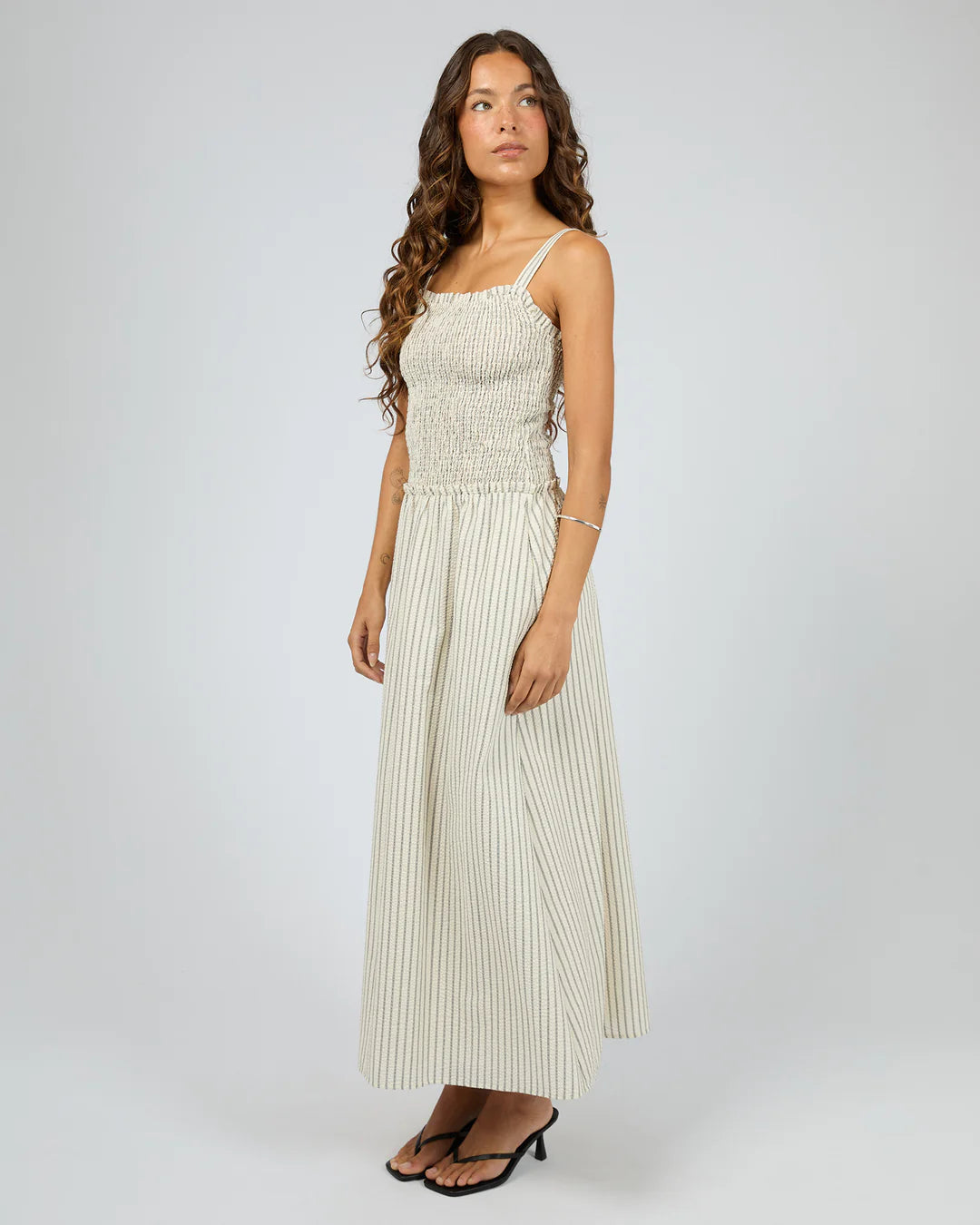 Silent Theory Daybreak Maxi Dress Vintage White