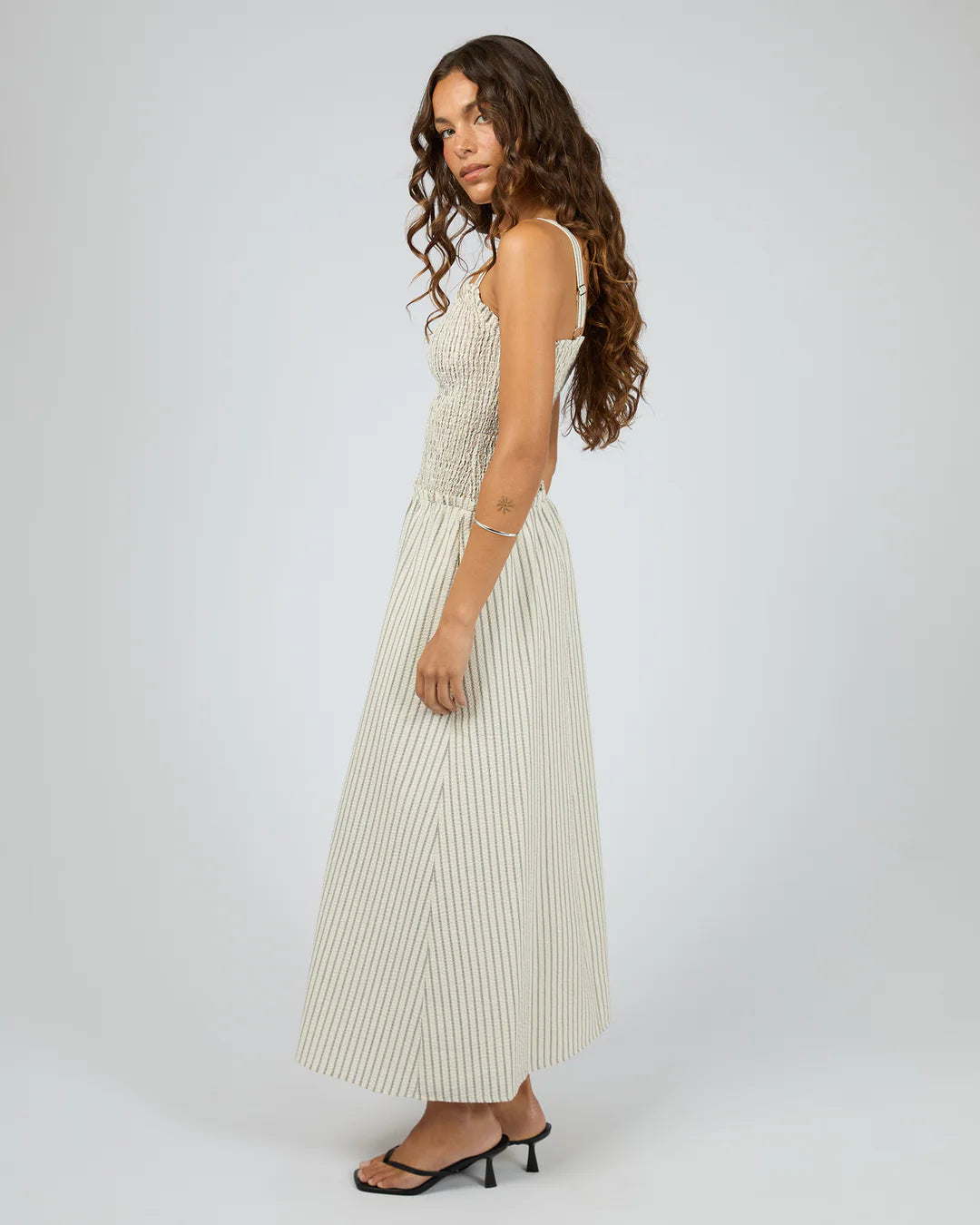 Silent Theory Daybreak Maxi Dress Vintage White