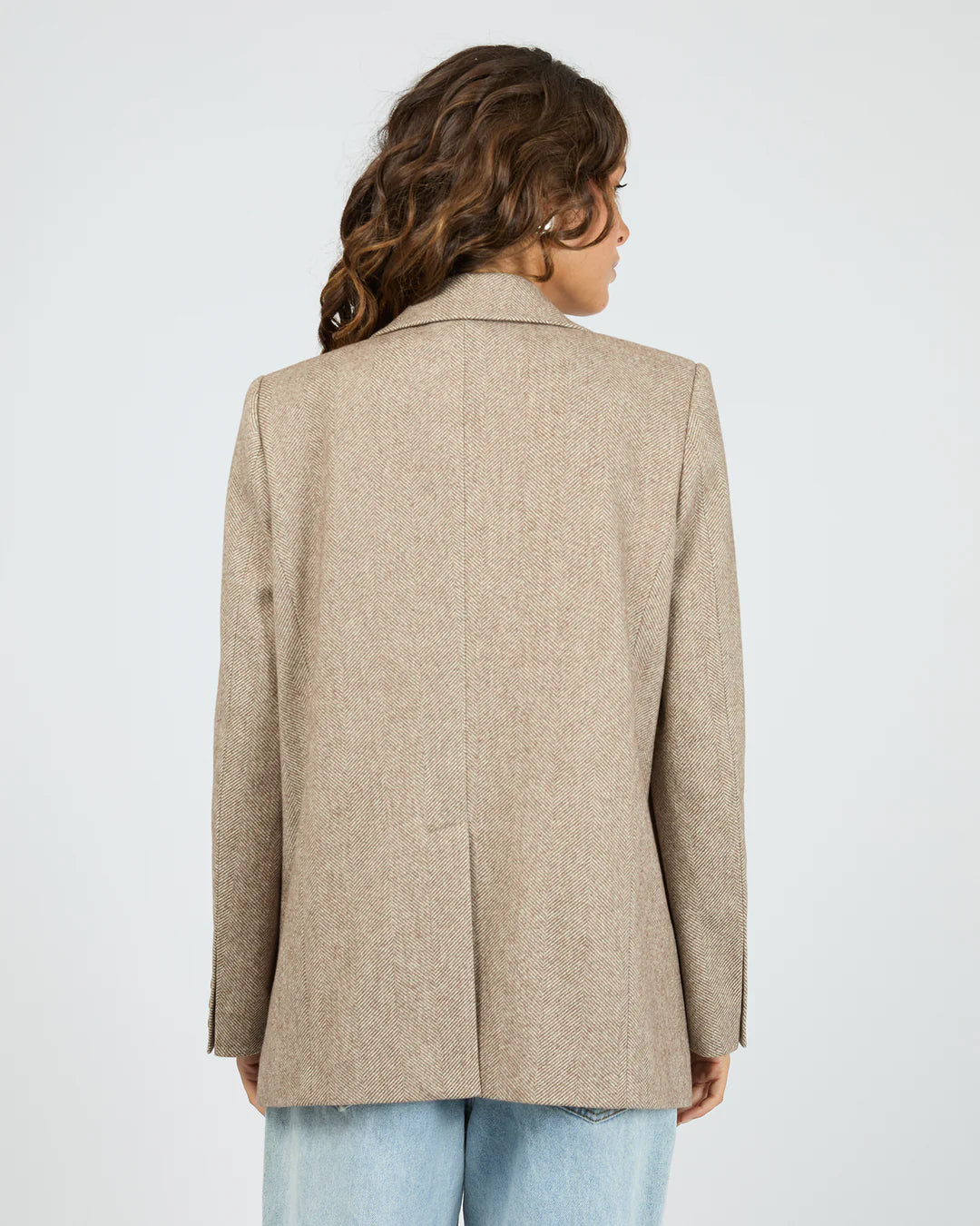 Silent Theory Opal Textured Blazer | Brown