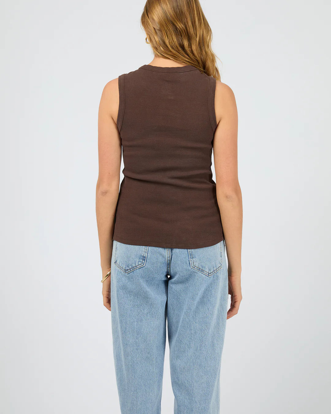 Silent Theory Button Up Tank Chocolate