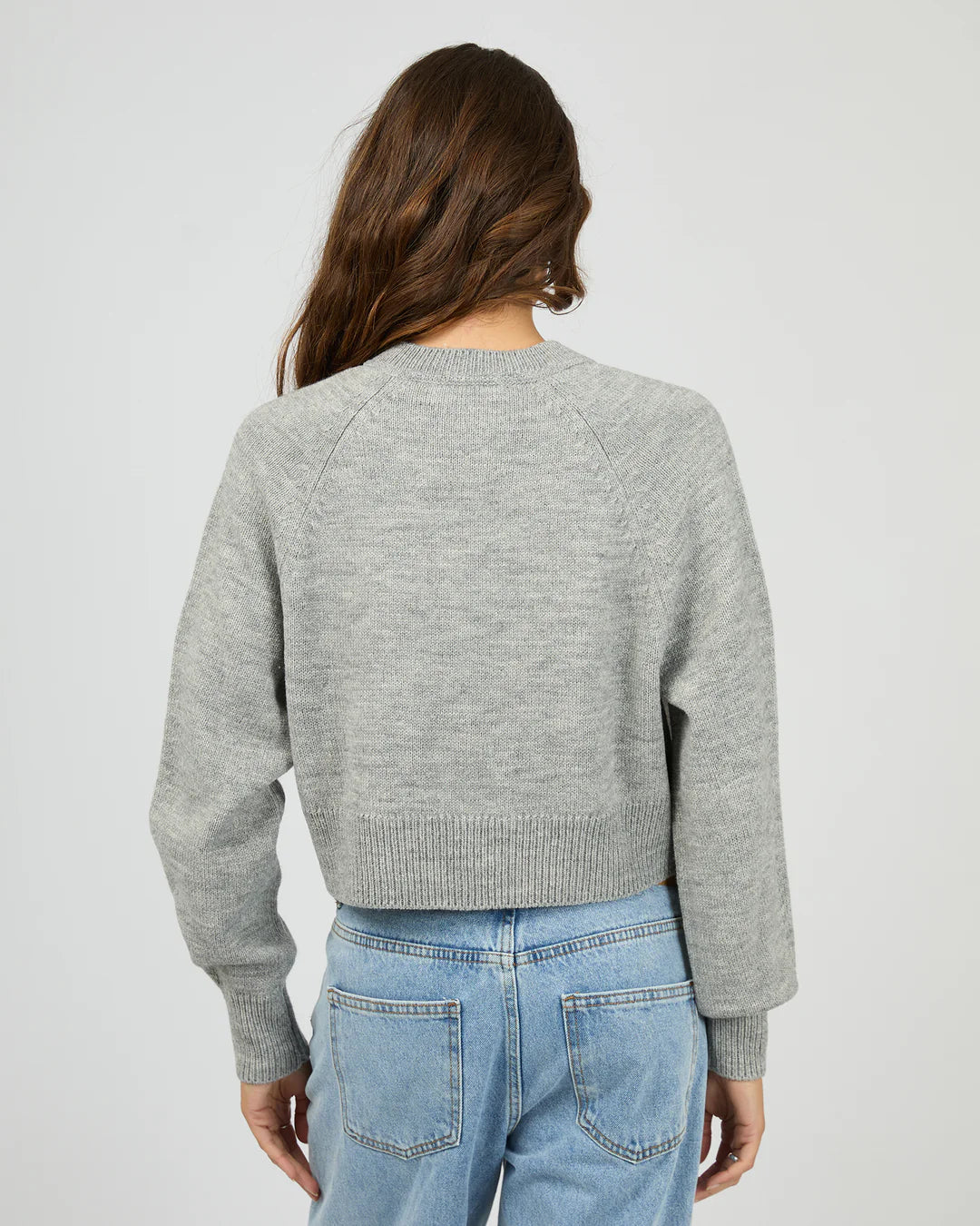 Silent Theory Lotus Knit Cardi | Grey Marle
