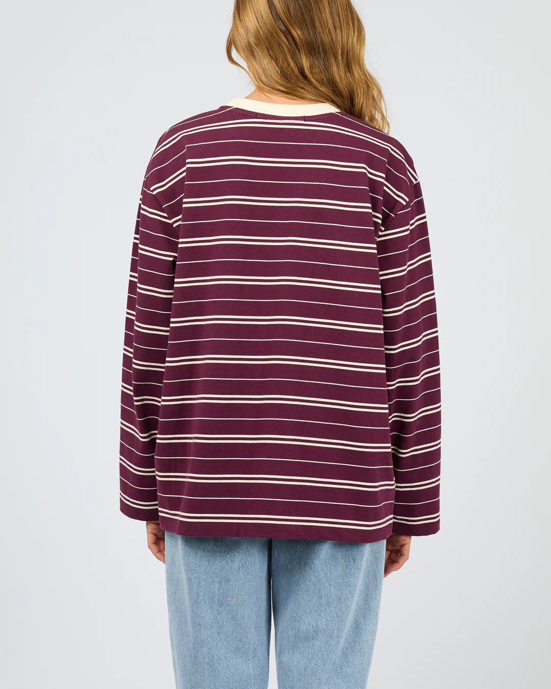 Silent Theory Stripe Long Sleeve Tee | Cherry