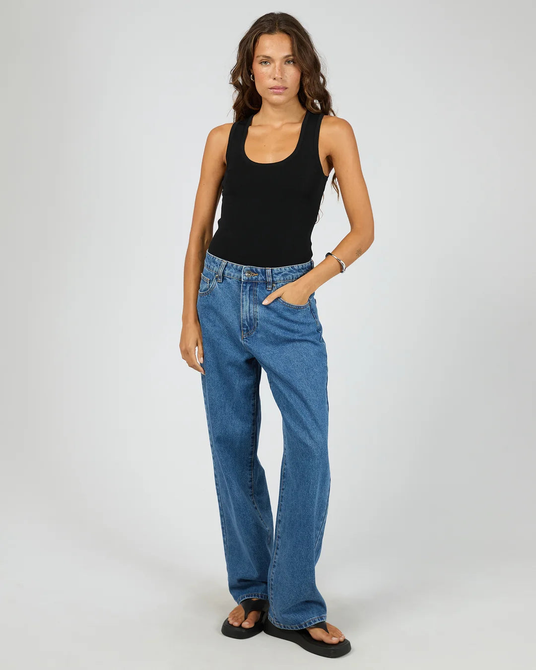 Silent Theory Ollie Scoop Knit Tank | Black