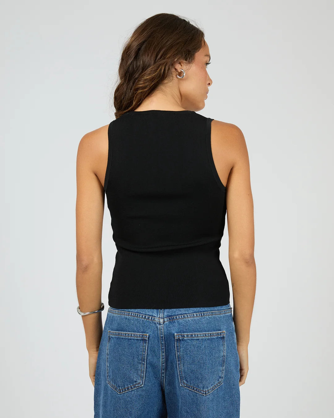 Silent Theory Ollie Scoop Knit Tank | Black
