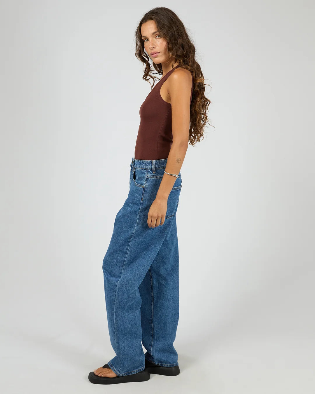 Silent Theory Ollie Scoop Knit Tank | Cherry