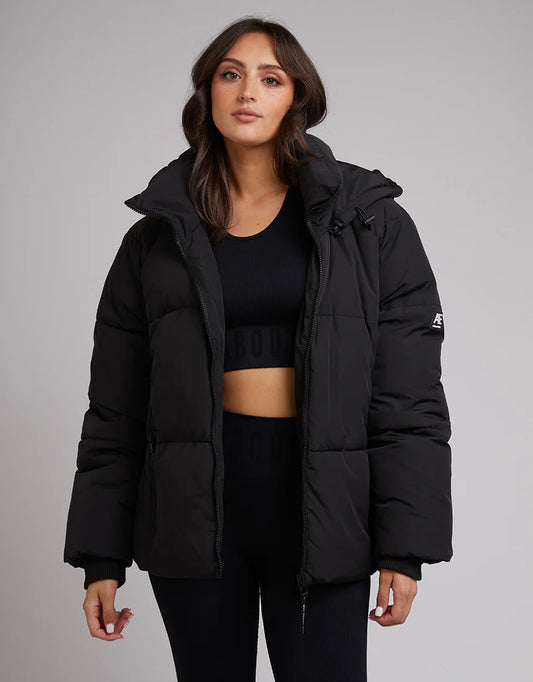 ALL ABOUT EVE REMI LUXE PUFFER BLACK