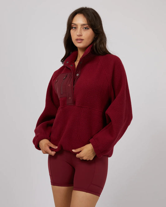 ALL ABOUT EVE ACTIVE TEDDY ZIP 1/4 PORT